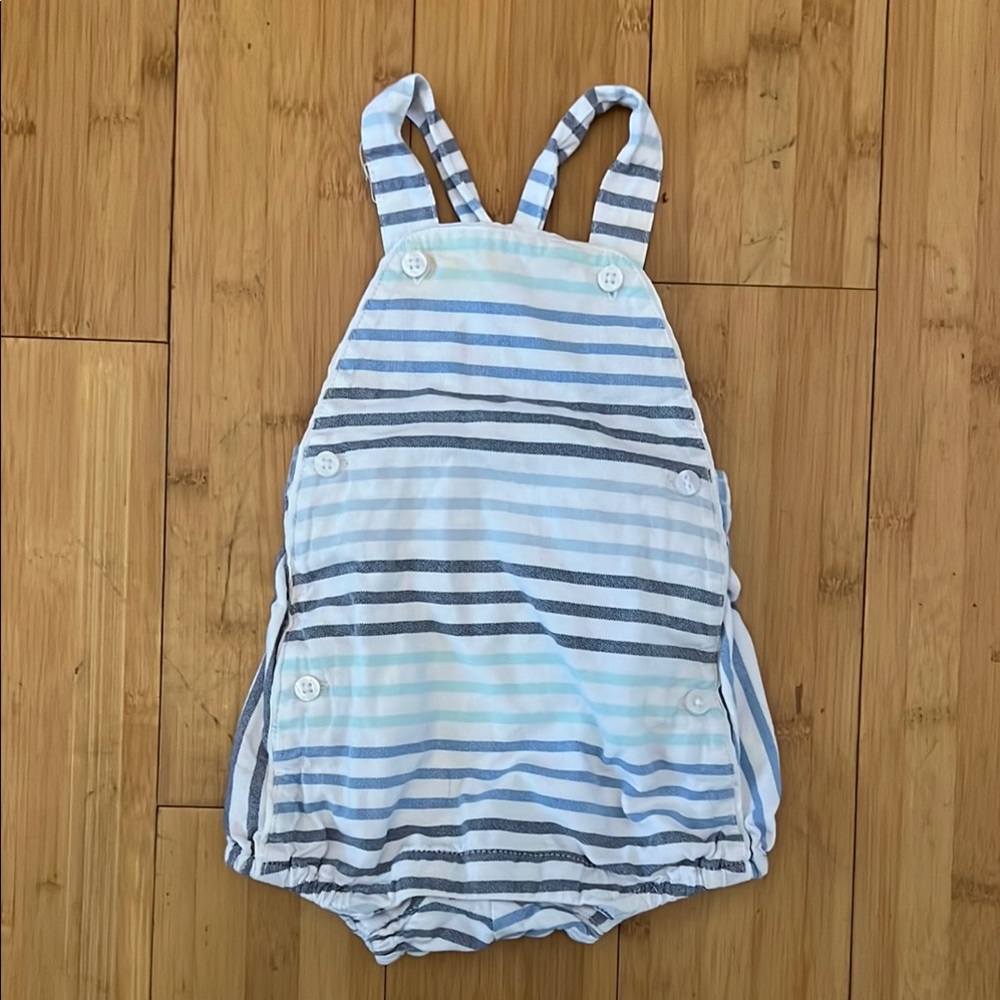 Janie and Jack Striped Bodysuit - Blue and White